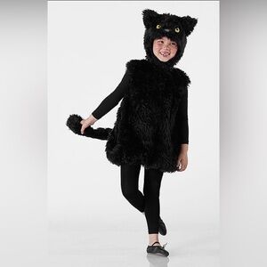 Black Cat Halloween Costume & matched colour Thermal Set Undergarments